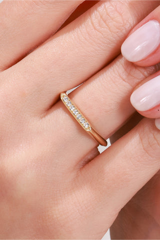 8 Ayar Altın Kadın Taşlı Eklem Yüzük