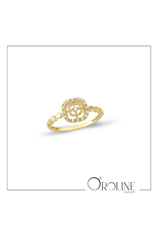 8 Ayar Trend Kadın Minimal Altın Yüzük