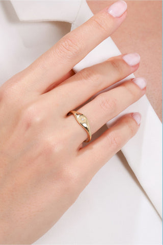 8 Ayar Yıldız Model Altın Kadın Minimal Eklem Yüzük