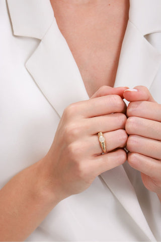 8 Ayar Trend Altın Kadın Eklem Yüzük