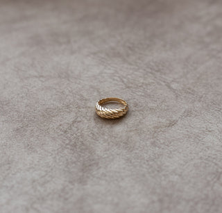 8 Ayar Altın İnce Salyangoz Kadın Yüzük