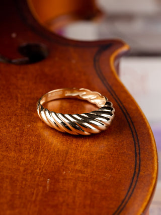 8 Ayar Altın İnce Salyangoz Kadın Yüzük