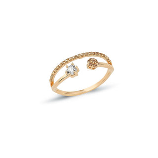 8 Ayar Altın Aşkın İki Yüzü Yüzük