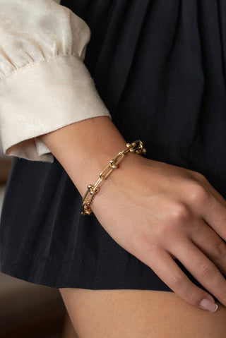 14 Ayar Altın Taşsız Zincir Bileklik