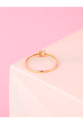 8 Ayar Şık Ve Minimal Kadın Altın Eklem Yüzük