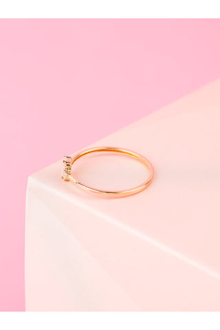 8 Ayar Şık Ve Minimal Kadın Altın Eklem Yüzük