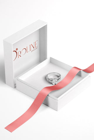 14 Ayar Altın Badem Tırnak Tektaş Kadın Yüzük